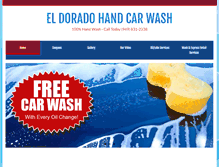 Tablet Screenshot of eldoradohandcarwash.com